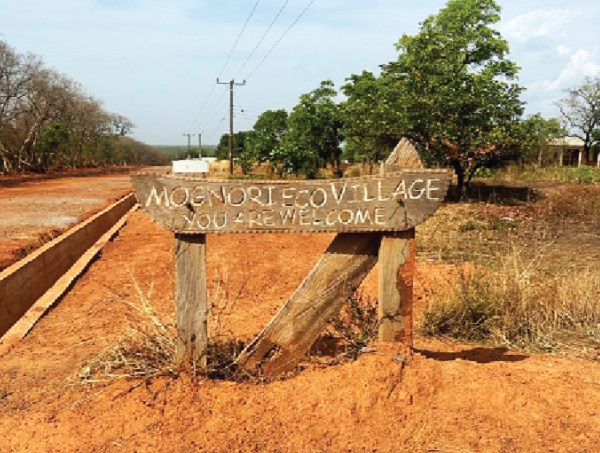The village is a popular tourist destination in the Savannah Region A walk through Mognori Eco Village