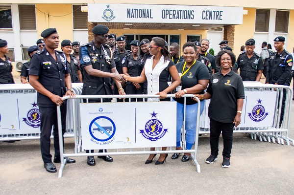 Pernod Ricard Ghana donates barricades to Ghana Police Service Pernod Ricard Ghana donates barricades to Ghana Police Service