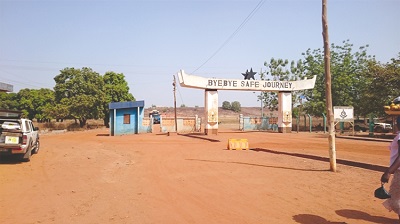 Hamile border crossing in the Upper West Region Hamile border crossing in the Upper West Region