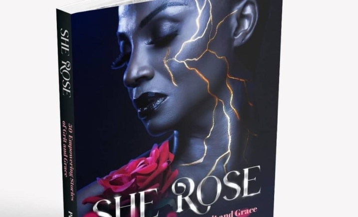 Penelope Jones-Mensah Esq reveals book cover  "She Rose"  