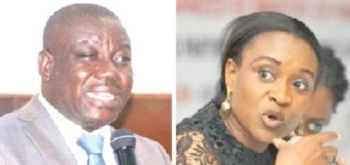 Isaac Adongo — Ranking Member, Finance Committee of Parliament, Abena Osei Asare — Deputy Minister of Finance Isaac Adongo — Ranking Member, Finance Committee of Parliament, Abena Osei Asare — Deputy Minister of Finance