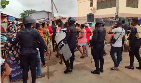 Awoshie Mangoase residents protest pedestrian knockdowns on Awoshie-Pokuase road