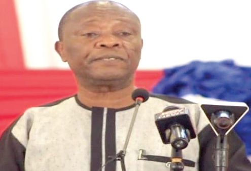 Prof. George K.T. Oduro (left), a Professor of Educational Leadership at UCC, addressing participants in the maiden IERIS lecture at UEW