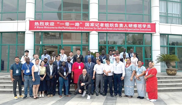 Participants in the media seminar in China