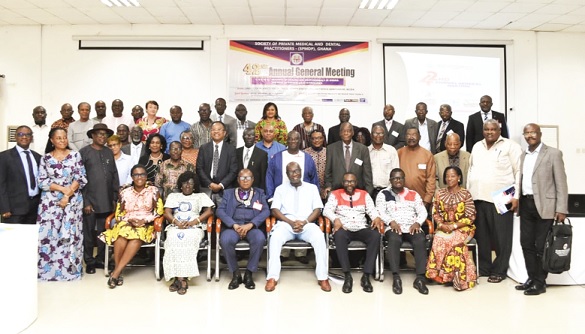 Members of the Society of Private Medical and Dental Practitioners after the meeting Members of the Society of Private Medical and Dental Practitioners after the meeting