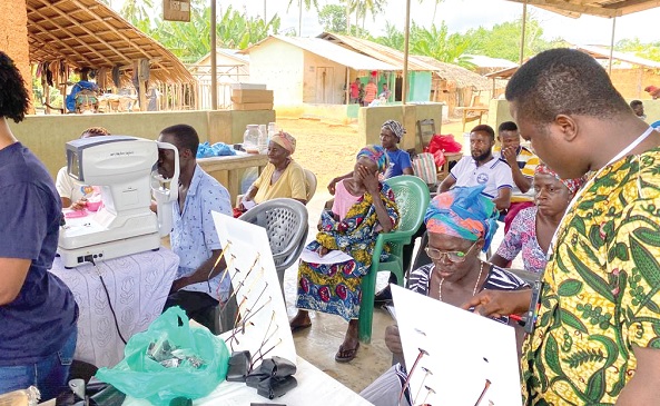 Beneficiaries were screened for various eye diseases and treated Beneficiaries were screened for various eye diseases and treated