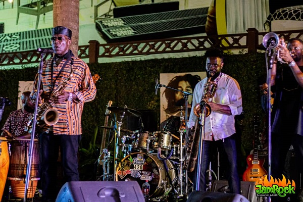 Ambolley and his 'Sekondi Band International' dished out live music Jamrock marks Jamaica’s 61st indepence with Gyedu-Blay Ambolley