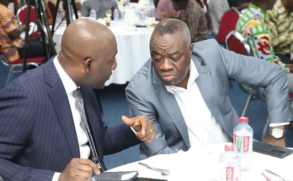 Dr Ibrahim Ibrahim Mohammed Awal (right), Minister of Tourism, Arts and Culture, interacting with Kojo Oppong Nkrumah, Minister of Information, at an Editors forum with the Ministry in Accra. Picture: SAMUEL TEI ADANOMohammed Awal, Minister of Tourism, Arts and Culture, speaking at the Editors Forum in Accra Ibrahim Mohammed Awal (right), Minister of Tourism, Arts and Culture, interacting with Kojo Oppong Nkrumah, Minister of Information, at an Editors forum with the Ministry in Accra. Picture: SAMUEL TEI ADANO