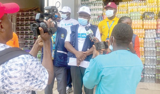 Joseph Annan, Accra Central Area Enforcement Manager of GRA, speaking to some journalists Joseph Annan, Accra Central Area Enforcement Manager of GRA, speaking to some journalists