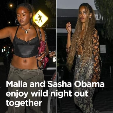 Malia and Sasha Obama's wild night out