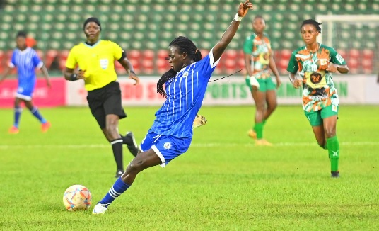 Prolific striker Mary Amponsah will be in action for Ampem Darkoa today Prolific striker Mary Amponsah will be in action for Ampem Darkoa today