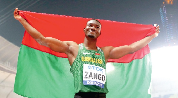 Hugues Fabrice Zango broke the indoor triple jump world record Hugues Fabrice Zango broke the indoor triple jump world record