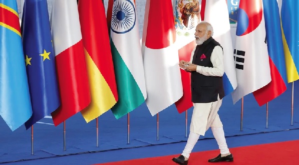 The writer, Narendra Modi, Prime Minister of India, at the G20 Summit last year The writer, Narendra Modi, Prime Minister of India, at the G20 Summit last year