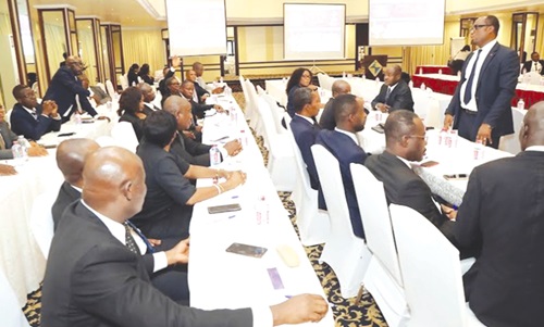 The participants in the Judicial Service training