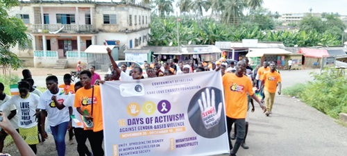 The education session was preceded by a health and awareness walk through the streets of Saltpond