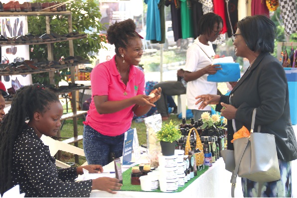 Some SMEs exhibiting at the Graphic Business/ Access Bank SME Fair in Accra. Picture: ELVIS NII NOI DOWUONA