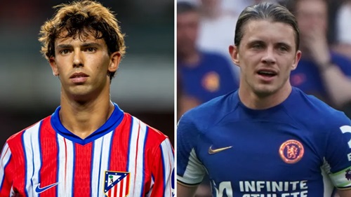 Joao Felix (left) and Conor Gallagher played together during the Portuguese forward's loan spell at Chelsea in 2023 Joao Felix (left) and Conor Gallagher played together during the Portuguese forward's loan spell at Chelsea in 2023