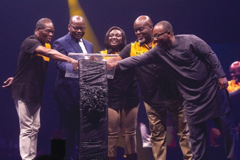 Dr Ernest Addison (2nd from left), Governor, BoG; Daniel Kweku Tweneboah Essilfie (left), acting Board Chairman, GCB Bank PLC, and Kofi Adomakoh (2nd from right), MD, GCB Bank PLC, joined by Nana Saraa III (middle), a board member, and Dean Adansi, CEO, Ghana International Bank, to relaunch the GCB Bank mobile app Dr Ernest Addison (2nd from left), Governor, BoG; Daniel Kweku Tweneboah Essilfie (left), acting Board Chairman, GCB Bank PLC, and Kofi Adomakoh (2nd from right), MD, GCB Bank PLC, joined by Nana Saraa III (middle), a board member, and Dean Adansi, CEO, Ghana International Bank, to relaunch the GCB Bank mobile app