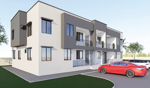 An artist’s impression of the teachers’ residential block at the Ho Mawuli School 