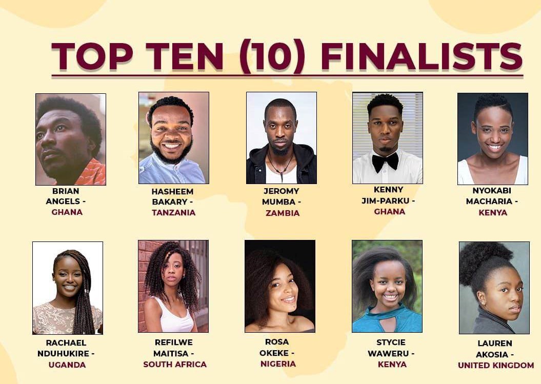 The ten finalists for Africa Monologue Challenge Ten finalists for Africa Monologue Challenge