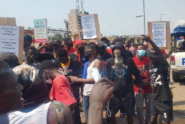 University of Ghana students embark on street protest against cost of education University of Ghana students embark on street protest against cost of education