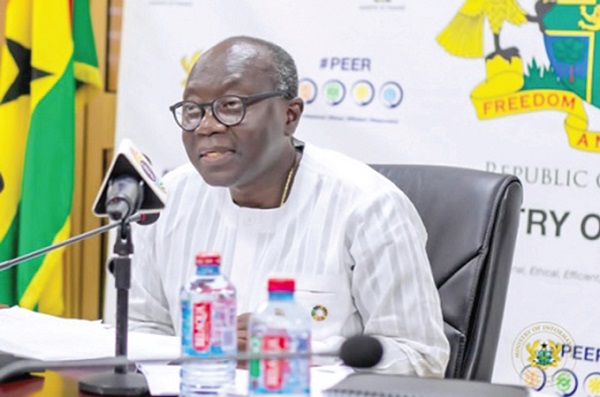 Ken Ofori-Atta — Minister of Finance GH¢83bn bonds surrendered for new ones