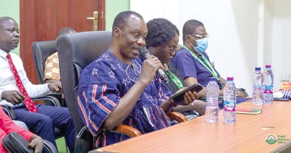 • Professor Kwadwo Adinkrah-Appiah, Vice-Chancellor of Sunyani Technical University, speaking during the durbar Sunyani Technical University discounts fees for female engineering students