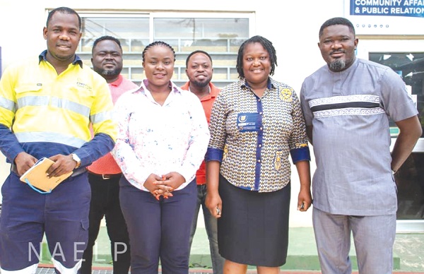 Dr Louise Carol Donkor (2nd from left), Florence Ansere-Bioh (2nd from right) and some staff members of Godfield Ghana Ltd. Dr Louise Carol Donkor (2nd from left), Florence Ansere-Bioh (2nd from right) and some staff members of Godfield Ghana Ltd.