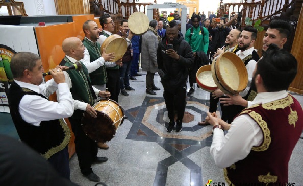 The Black Galaxies arrived in Constantine ahead of their Group C opener The Black Galaxies arrived in Constantine ahead of their Group C opener