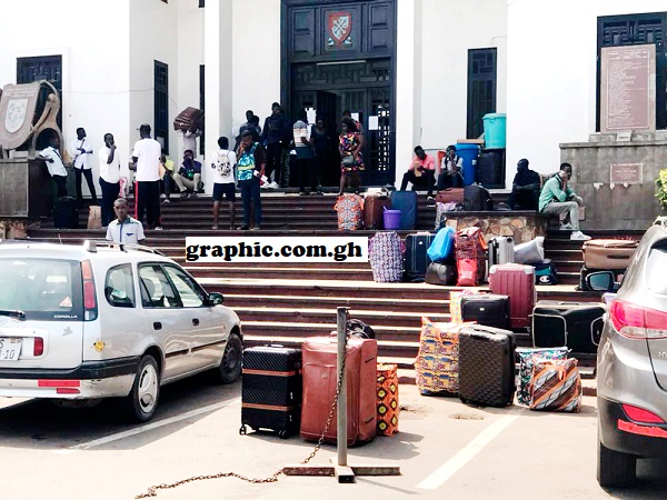 The accommodation registration process at the University of Ghana was a chaotic affair for fresh students UG freshers frustrated over accommodation issues