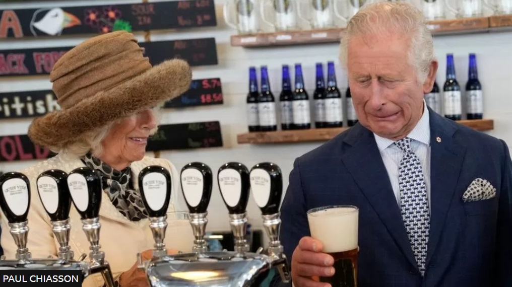 King Charles and Camilla tried some Canadian beer during their 2022 visit King Charles and Camilla tried some Canadian beer during their 2022 visit