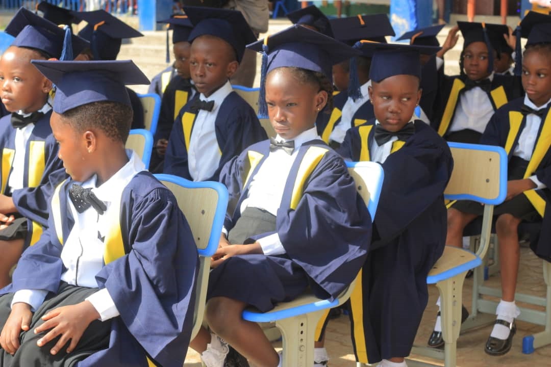 • The graduands during the event. ‘Introduce use of digital gadgets to children early’