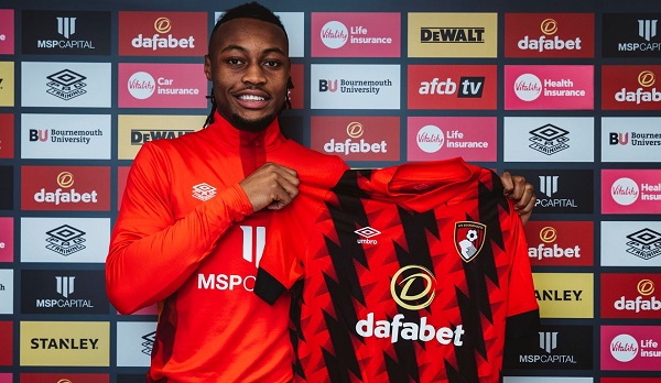 Antoine Semenyo EPL side Bournemouth announce Antoine Semenyo signing