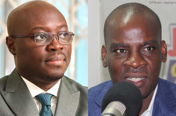 Ato Forson (left) replaces Haruna Iddrisu as Minority Leader in Parliament