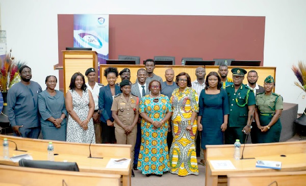 • Patricia Adusei-Poku (middle), Executive Director of the Data Protection Commission, with some participants in the opening ceremony Data Protection Commission to audit companies, institutions