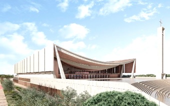 • An artist impression of the National Cathedral Odyssey of a Cathedral "Lessons from Saint Peter"
