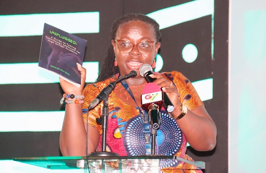 Prof. Nana Aba Appiah Amfo, Vice-Chancellor, University of Ghana, launching one of the online textbooks. Picture: ELVIS NII NOI DOWUONA Prof. Nana Aba Appiah Amfo, Vice-Chancellor, University of Ghana, launching one of the online textbooks. Picture: ELVIS NII NOI DOWUONA