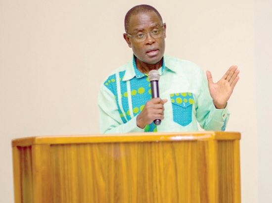 Dr Emmanuel Opoku speaking at the workshop Dr Emmanuel Opoku speaking at the workshop