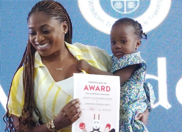 Chichi Yakubu, Brand Ambassador of the WIT School and a student at the graduation Chichi Yakubu, Brand Ambassador of the WIT School and a student at the graduation