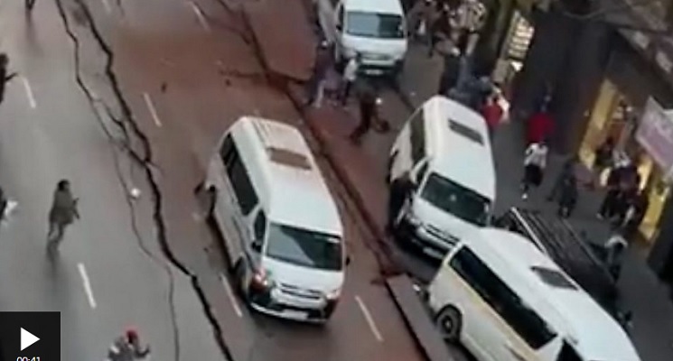 Johannesburg explosion causes cracks in South Africa street [VIDEO]