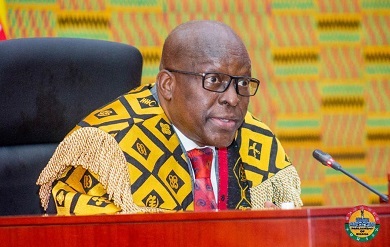 The Speaker of Parliament, Alban Bagbin Speaker criticizes govt for not removing taxes on sanitary pads in mid-year budget review