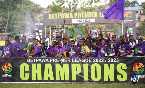 Medeama were crowned champions of the 2022/23 Ghana Premier League, earning GHC300,000 in prize money Medeama were crowned champions of the 2022/23 Ghana Premier League, earning GHC300,000 in prize money