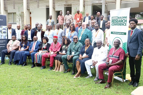 Some of the participants in the Green Building Research for Science, Technology and Innovation for Sustainable Human Settlement conference in Accra. Picture: SAMUEL TEI ADANO Some of the participants in the Green Building Research for Science, Technology and Innovation for Sustainable Human Settlement conference in Accra. Picture: SAMUEL TEI ADANO