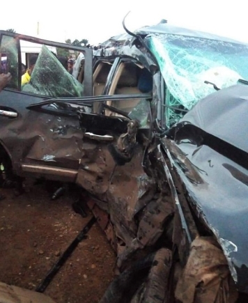 The vehicle in which the MP was travelling 