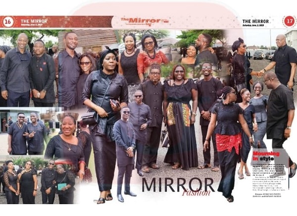 Funerals are times for mourning the dead, however, it is also a time for stepping out in style Mourning in style