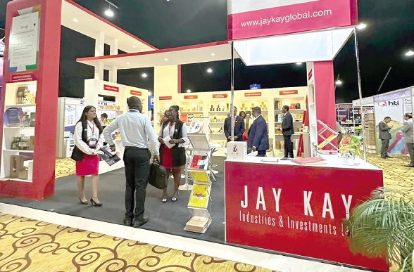 Some exhibitors showcasing their product at the event 