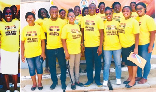 Members of the Paediatric Society of Ghana at the Weija-Gbawe Municipal Hospital, who carried out the sensitisation programme on new born jaundice Members of the Paediatric Society of Ghana at the Weija-Gbawe Municipal Hospital, who carried out the sensitisation programme on new born jaundice