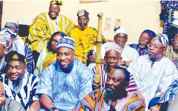 Alban Sumana Kingsford Bagbin (arrowed), Speaker of Parliament, with the Nayiri. With them are some MPs and elders of Mamprugu Alban Sumana Kingsford Bagbin (arrowed), Speaker of Parliament, with the Nayiri. With them are some MPs and elders of Mamprugu