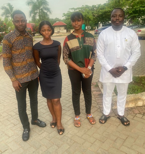 Jeremiah Maclean (in white) and his team Team Jnr JM inspires unity and support at University of Ghana