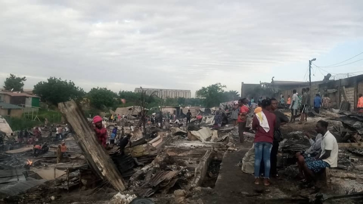 Fire destroys over 500 wooden structures in Tema Industrial Area Fire destroys over 500 wooden structures in Tema Industrial Area